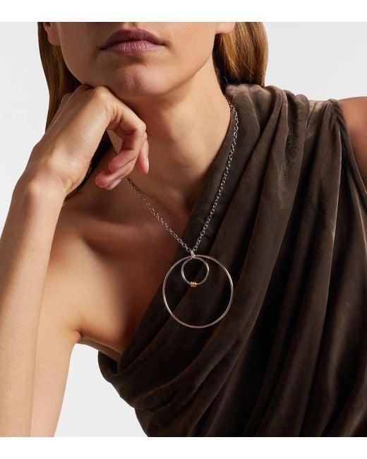 Spinelli Kilcollin White Echo Sterling And 18Kt Hoop Earrings