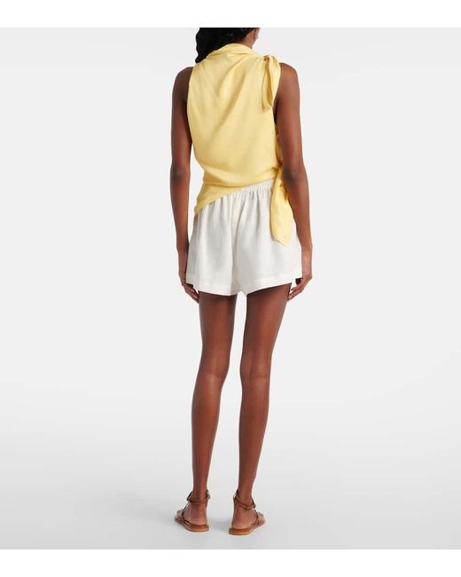 ALÉMAIS Yellow Bedrucktes Top Sol