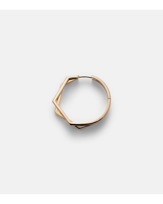 Repossi Metallic Antifer 18Kt Rose Single Earring With Diamonds