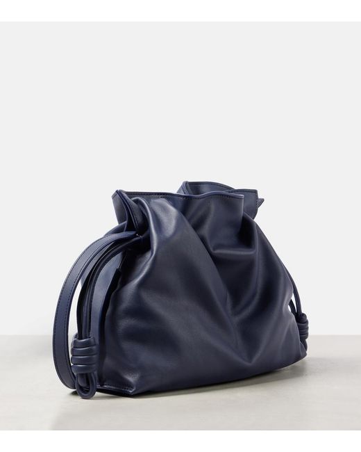 Loewe Blue Flamenco Medium Leather Clutch