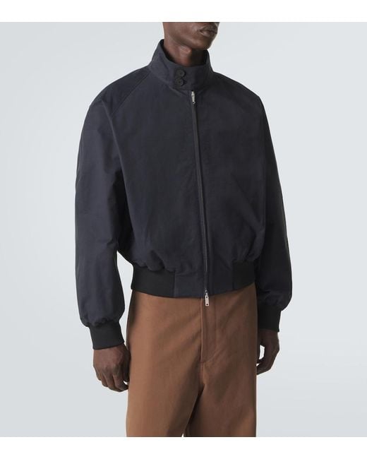 Studio Nicholson Blue Over Cotton-Blend Bomber Jacket for men