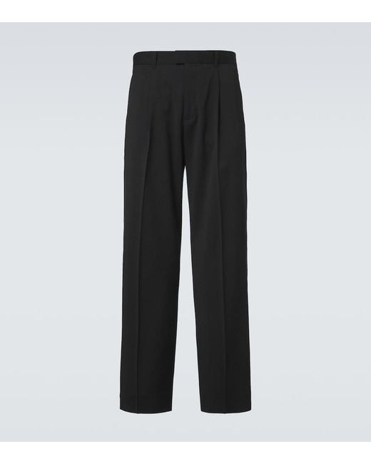 Our Legacy Black Slack Virgin Wool Straight Pants for men