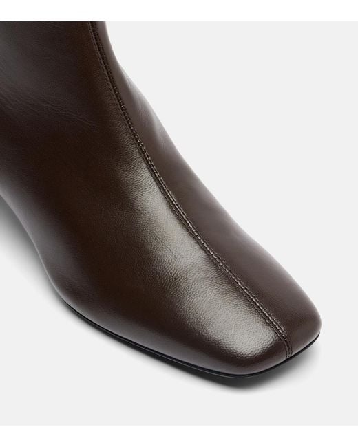 Totême  Black Leather Ankle Boots