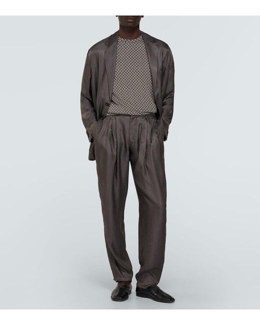 Pantaloni regular di Giorgio Armani in Gray da Uomo