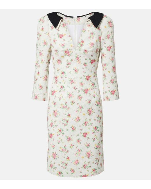 ShuShu/Tong Natural Floral Midi Dress