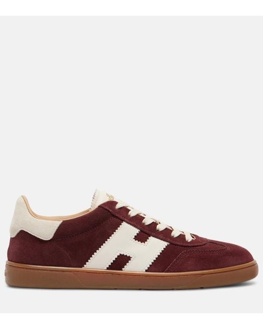 Hogan Brown Cool Suede Sneakers