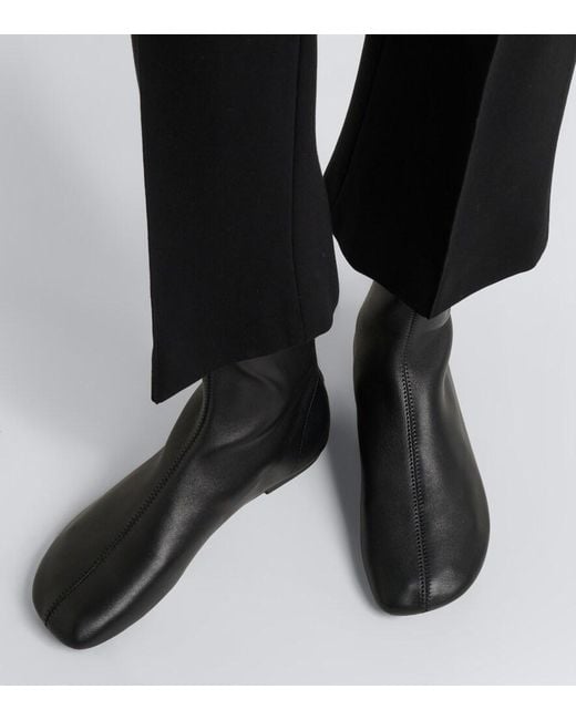 A.Emery Black Sutherland Leather Ankle Boots