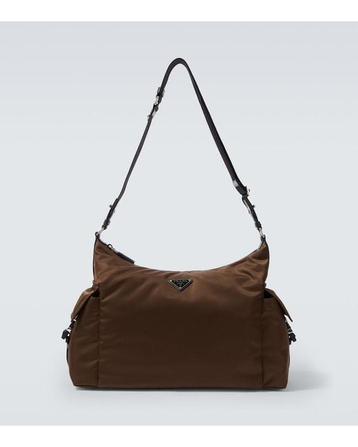 Prada Brown Explore Re-Nylon Shoulder Bag for men