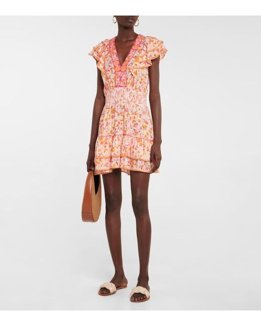 Poupette Pink Bedrucktes Minikleid Camila