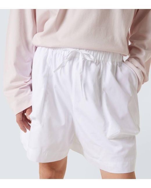 Simone Rocha Cargo-Shorts Aus Baumwolle in White für Herren