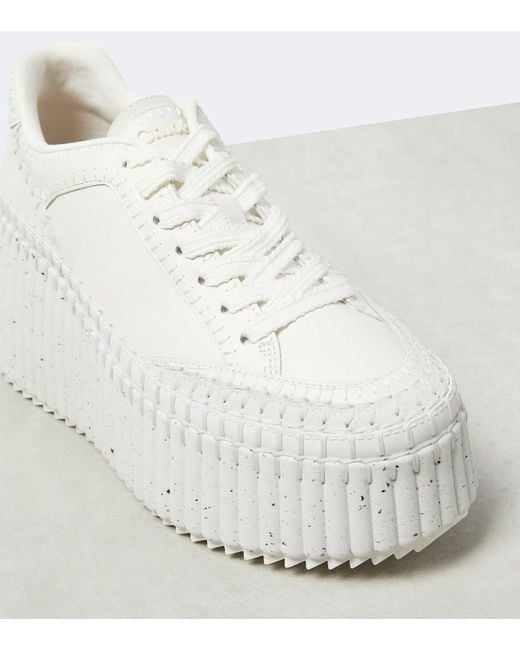 Chloé White Nama Sneaker