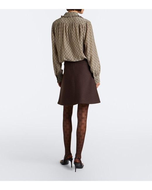 Medias Con Gg Gucci de color Gray