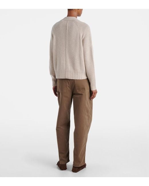 Jardin Des Orangers Natural Wool And Cashmere Cardigan