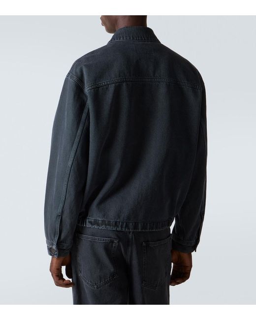 Prada Blue Denim Blouson Jacket for men
