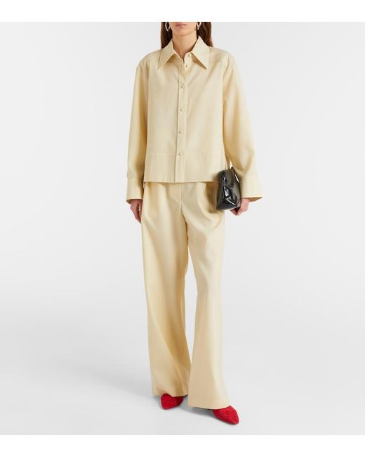 Jil Sander Natural Wool Shirt