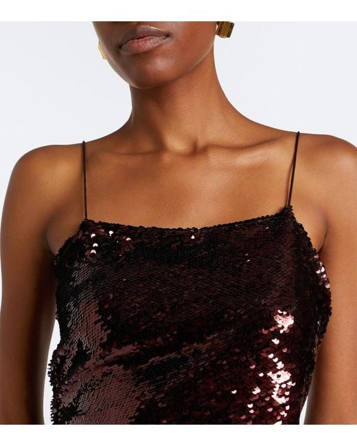 Alex Perry Red Sequined Minidress