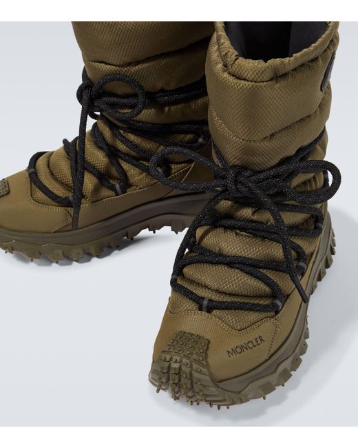 Moncler Green Trailgrip Apres Snow Boots for men