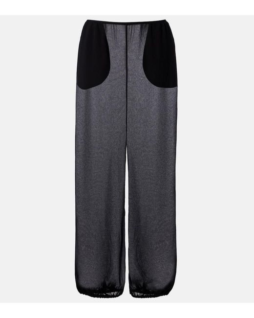 Frankie Shop Black Orissa Sheer Balloon Pants