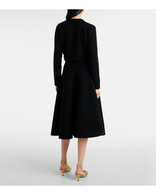 Bottega Veneta Black Midi Skirts