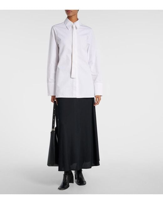 Jil Sander Black Trunk Leather Mid-Calf Boots