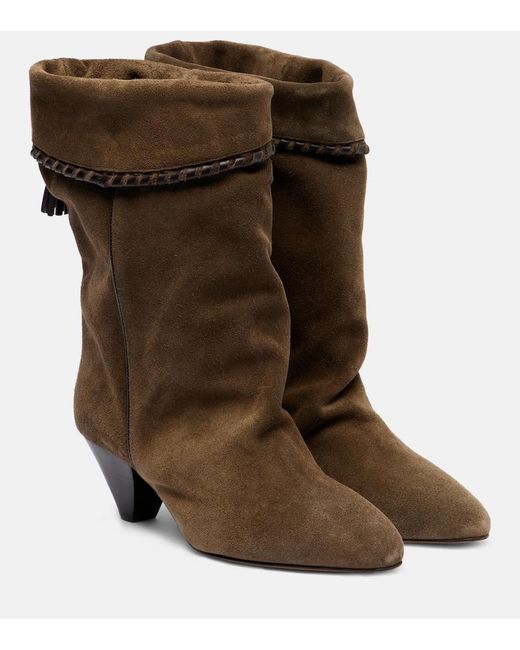 Botines Dalby 55 De Ante Isabel Marant de color Brown