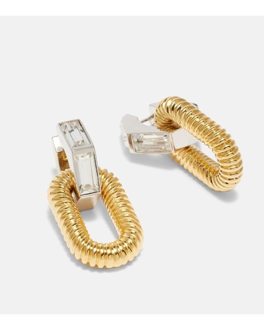 Rabanne Metallic Link Xl Drop Earrings