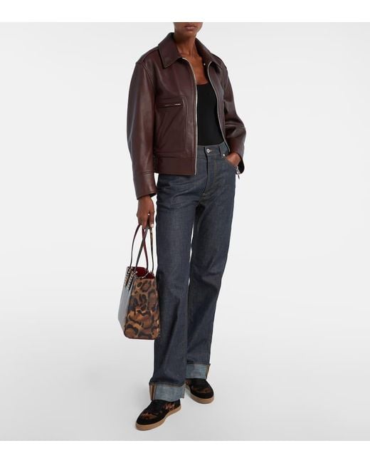 Christian Louboutin Black Sneakers Aus Kalbshaar Und Veloursleder