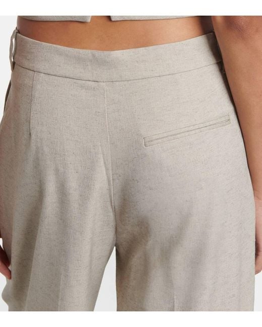 Sir Natural Leone Mid-Rise Wide-Leg Pants
