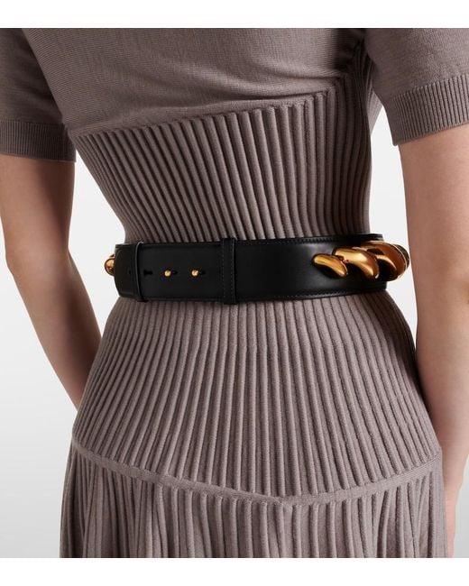 Alaïa Black Torsion Leather Belt