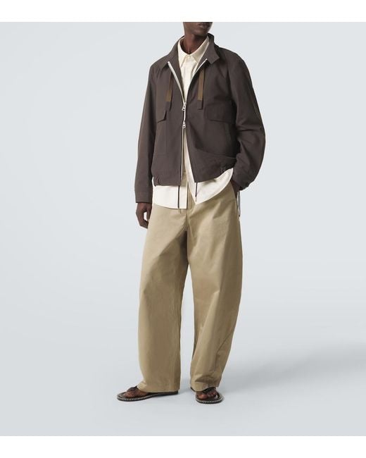 Sacai Black Zip-Up Technical Jacket for men