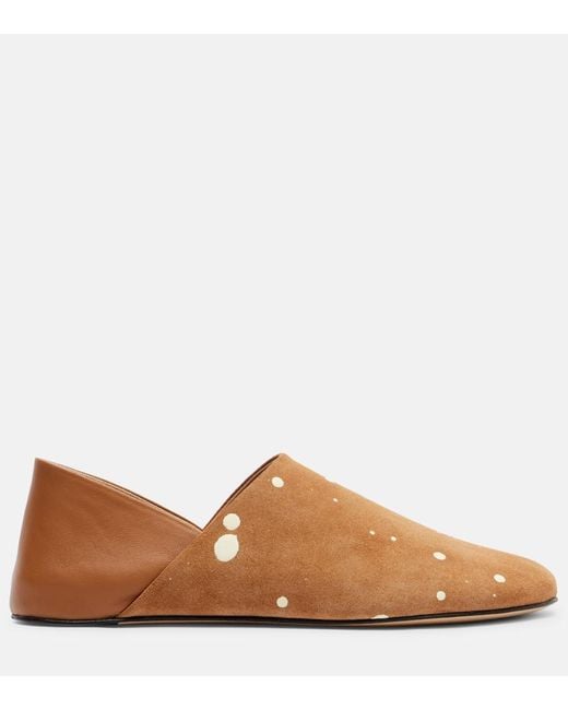 J.W. Anderson Brown Babouche M Suede Slip-On Shoes