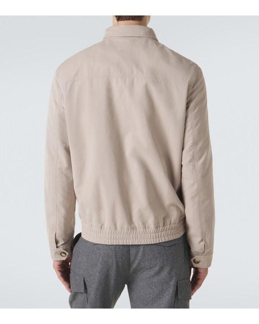 Brunello Cucinelli Natural Technical Jacket for men