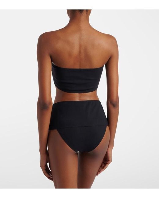 Alaïa Black Jersey Bikini