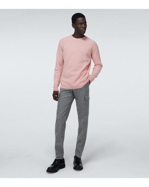 Thom Sweeney Flannel Cargo Pants in 