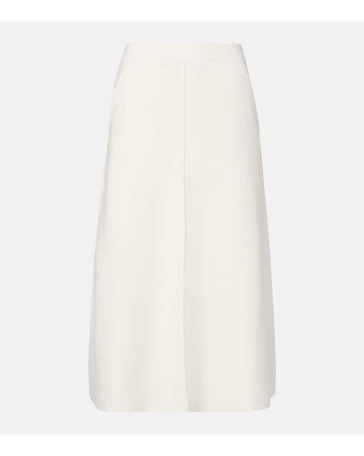 Falda Midi Vortice Max Mara de color White