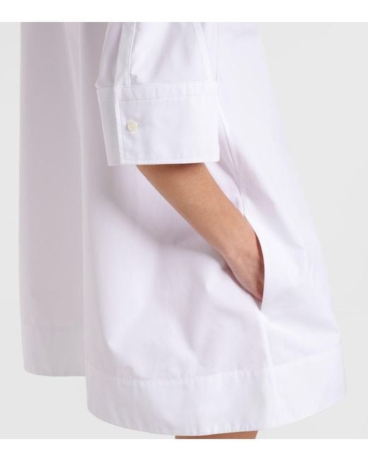 Givenchy White Cotton Poplin Shirt Dress