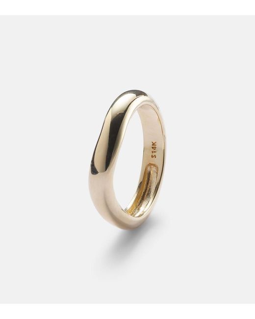 STONE AND STRAND White Bold Merge 14Kt Ring