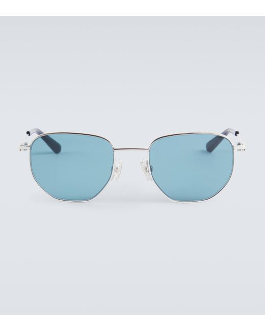 Bottega Veneta Blue Round Sunglasses for men