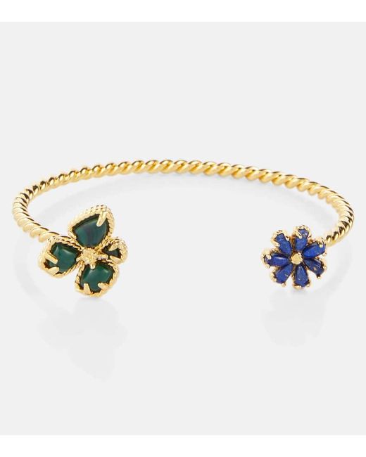 Zimmermann Metallic Bloom Embellished Cuff Bracelet