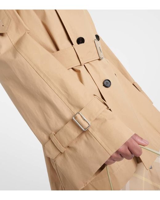 Trench in cotone di Burberry in Natural