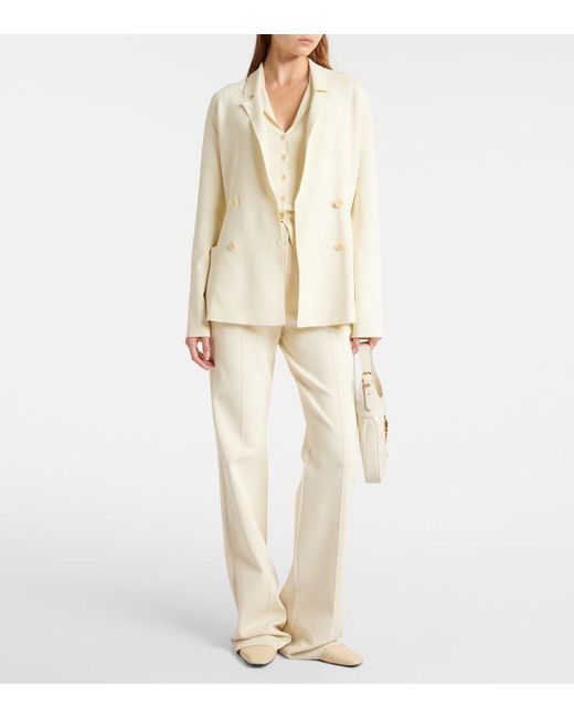 Joseph Natural Milano Double-Breasted Blazer