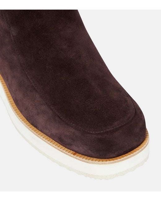 Gabriela Hearst Brown Harry Shearling-Lined Suede Ankle Boots