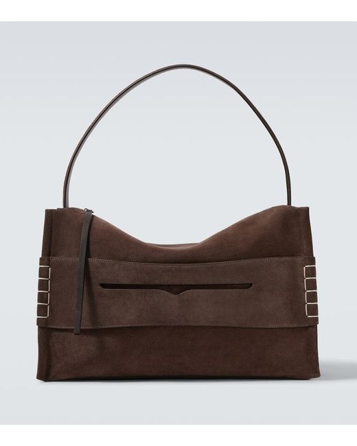 J.W. Anderson Schultertasche Loafer Large Aus Veloursleder in Brown für Herren