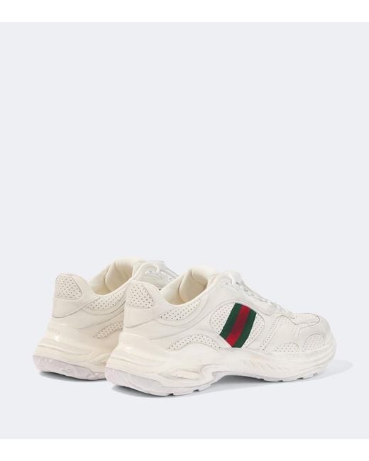Gucci White 2.0 Leather Sneakers for men