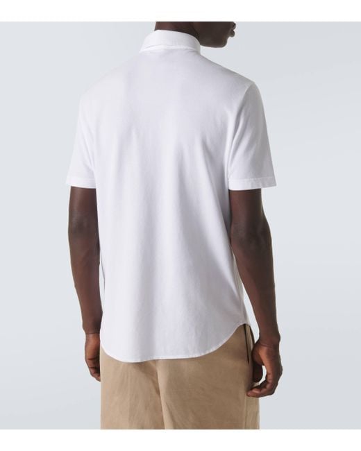 Polo en coton Loro Piana pour homme en coloris White