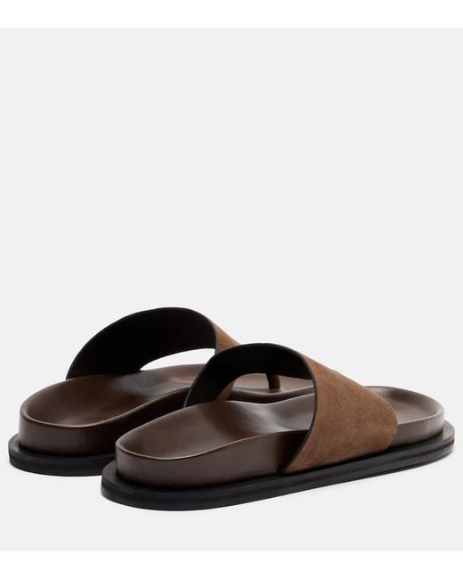 A.Emery Brown Imara Suede Thong Sandals