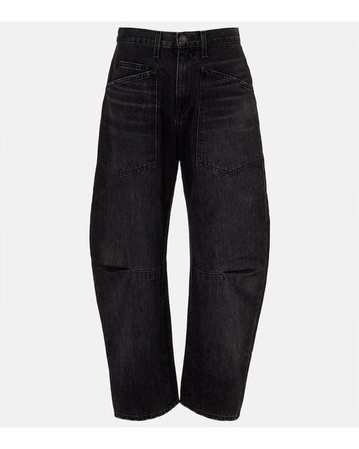 Jeans Barrell Shon De Tiro Medio Nili Lotan de color Black