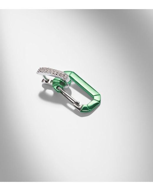 Eera Green Chiara 18Kt And Diamond Single Earring