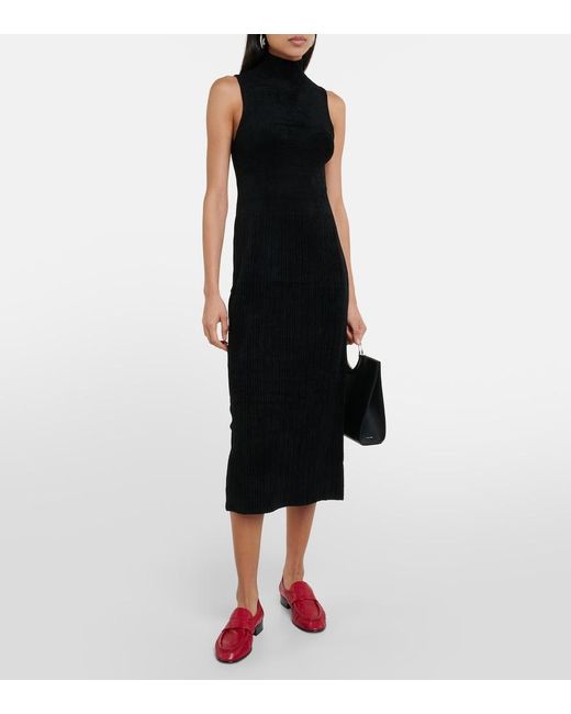 Proenza Schouler Black Label Lindsey Midi Turtleneck Dress