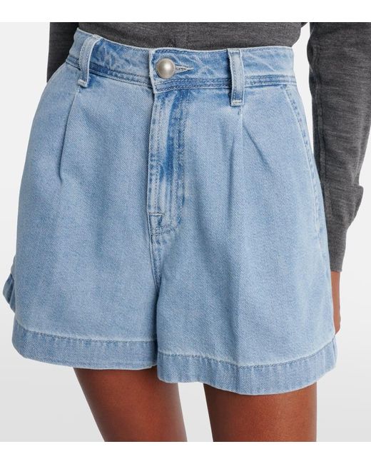 Shorts Hana En Denim 7 For All Mankind de color Blue